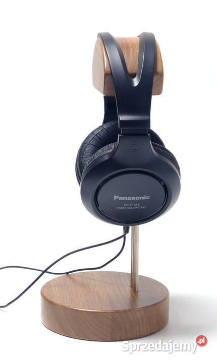 Statyw podstawka stojak na słuchawki drewno Lublin