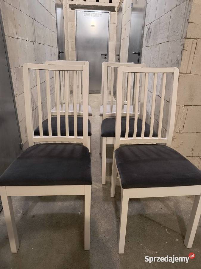 6 Krzeseł Ikea stan zapasowe pokrowce
