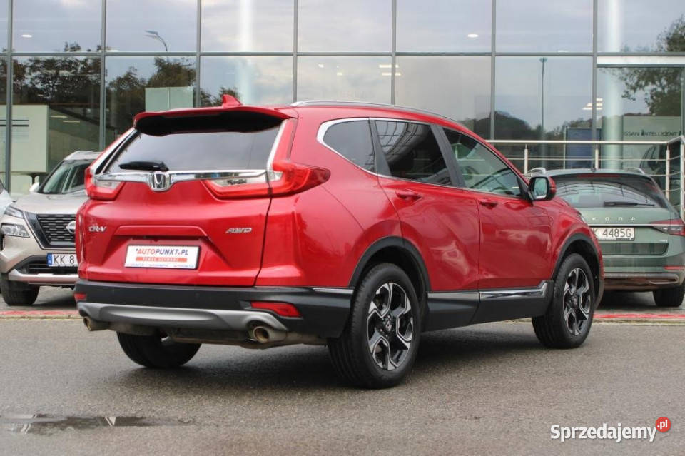 Honda CRV 2018r serwis ASO Carplay Kamera Skóra Kraków