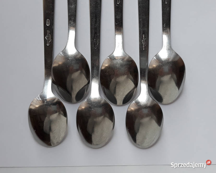 Łyżeczki do herbaty 2 RÓŻE Gerlach sztućce PRL Dąbrowa Górnicza