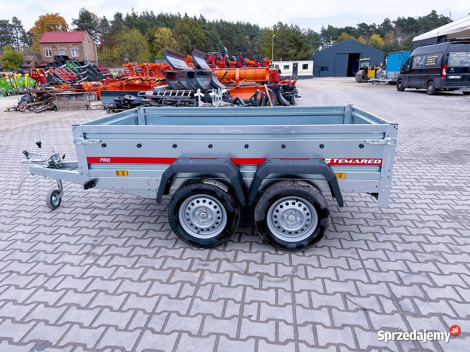 Przyczepka Samochodowa TEMARED PRO 23122 Burtowe i plandeki