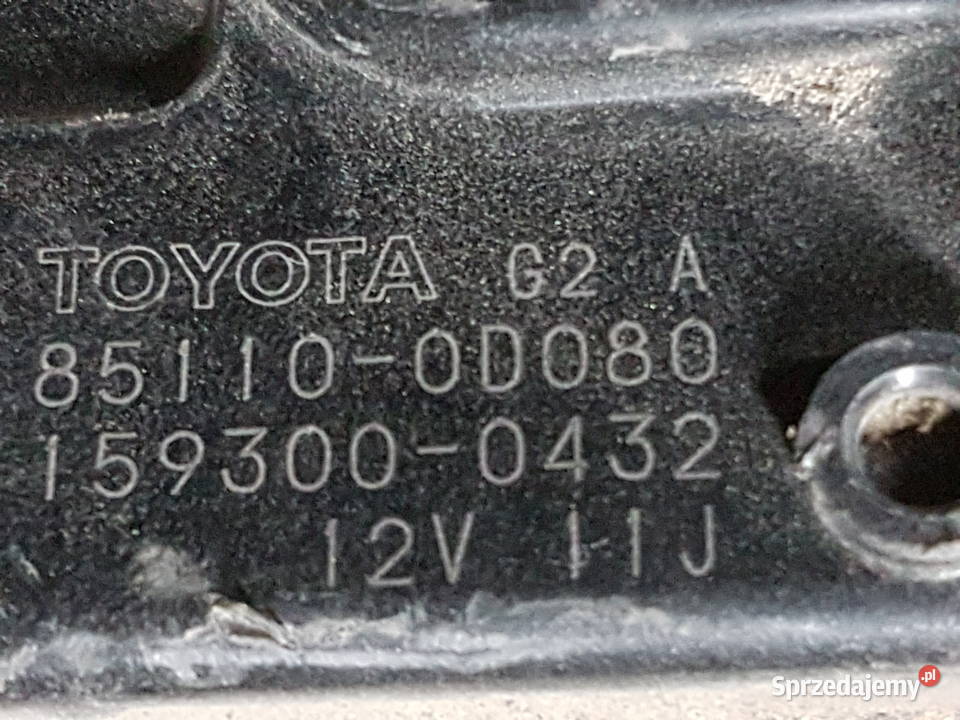 TOYOTA YARI II MECHANIZM WYCIERACZEK PRZOD wielkopolskie Turek