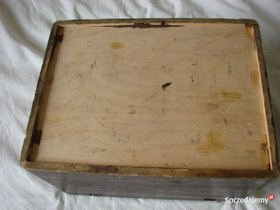 dziecięca drewniana skrzynka siedzisko Pruszcz Gdański