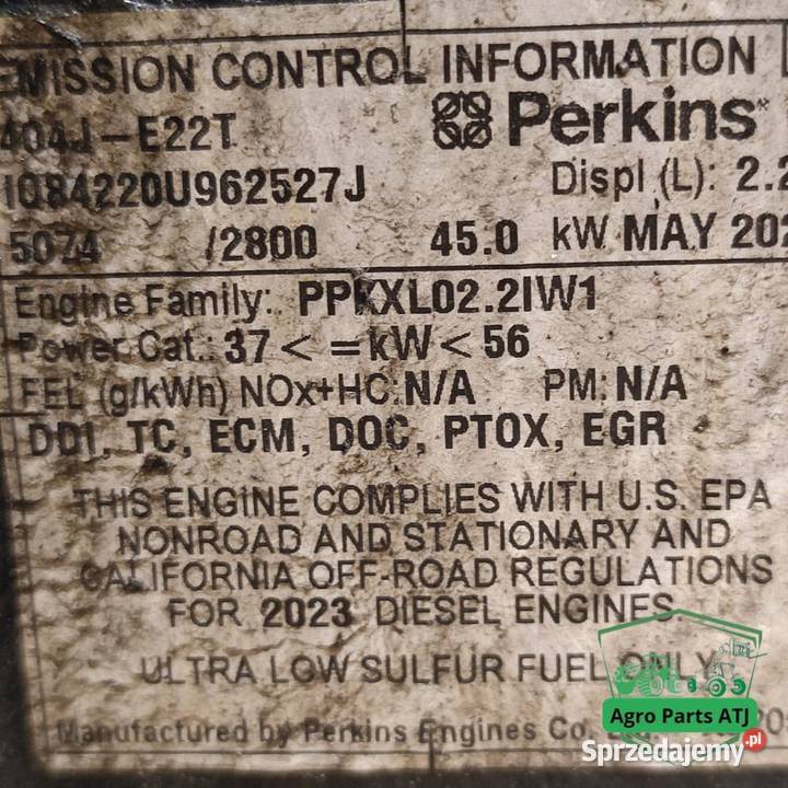 Silnik Perkins 404JE22T Caterpillar 3024D Silnik i osprzęt Ciechanowiec