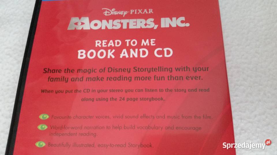MONSTERS INC READ TO ME Book and CD English Audio CD sprzedam