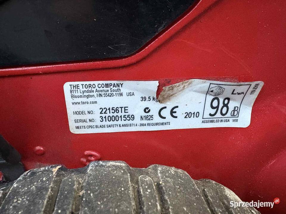 kosiarka Aluminiowa toro z napędem Kosiarki spalinowe łódzkie