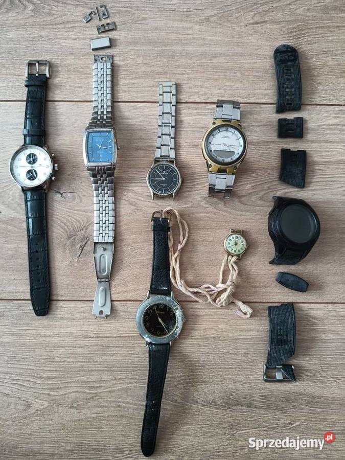Zegarki naręczne zestaw 7 sztuk Bisset Casio
