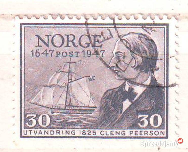 Zn Norwegia Mi 327 33 kas 1947 Gliwice