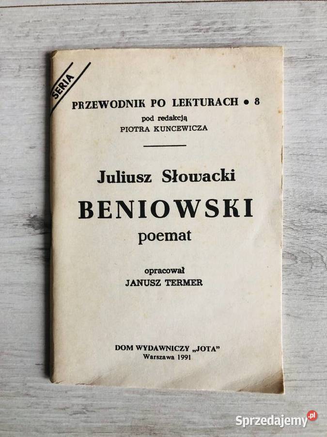 Juliusz Słowacki Beniowski opracowanie lektura