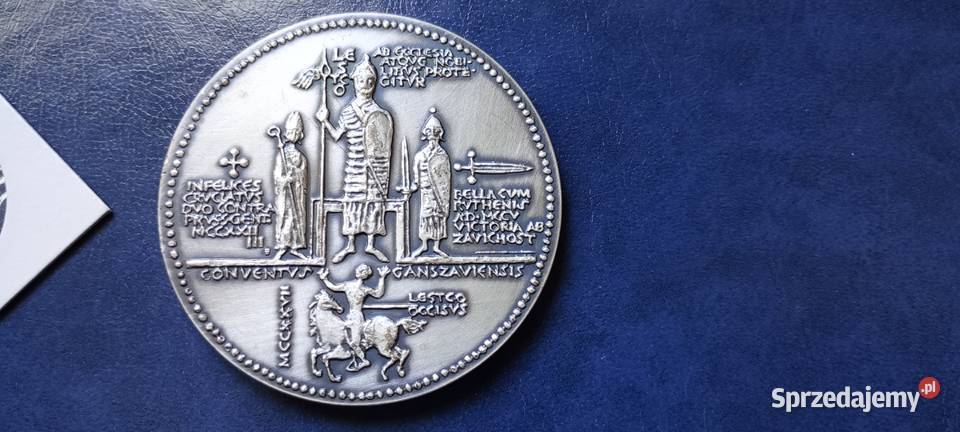 Stare monety Medal Leszek Biały seria królewska podkarpackie Lesko