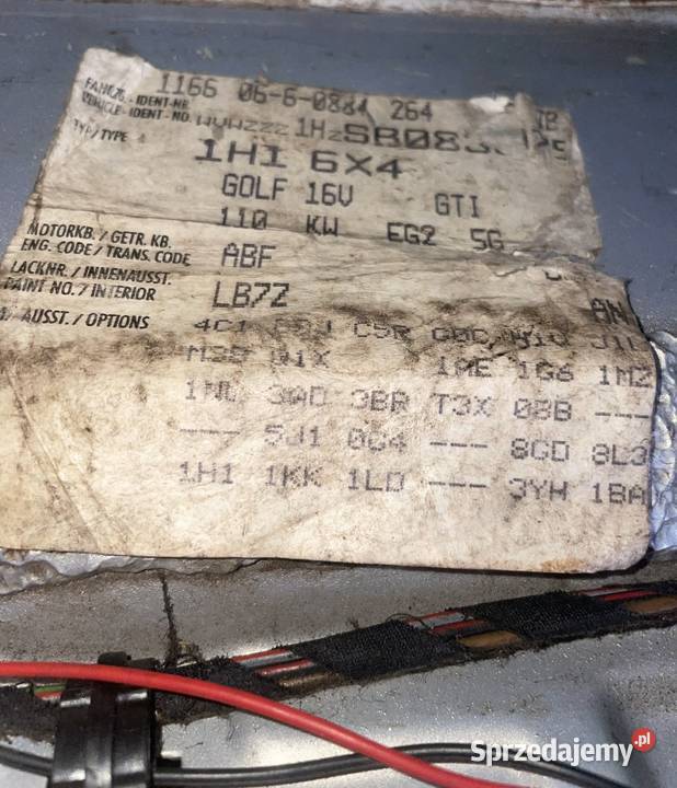 Volkswagen Golf III GTI 20 16v ABF Golf zachodniopomorskie Rurzyca sprzedam