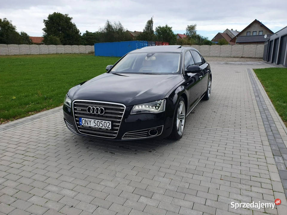 Audi A8 W12 63 500 Full Raty Zamiana D4 2010 tempomat Strobice sprzedam