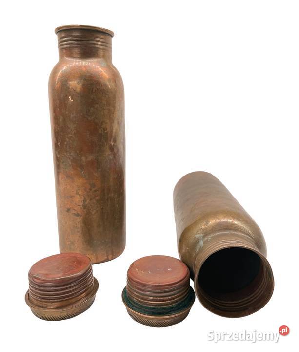 Dwie stare butelki miedziane Kraków