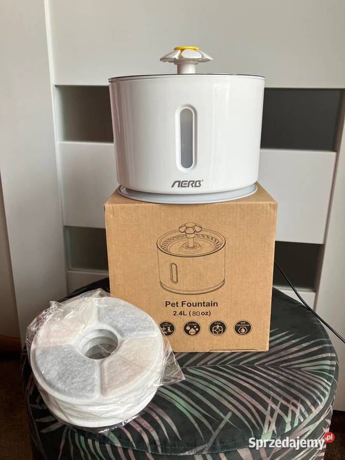 Fontanna kota psa poidełko 24l plus 8 filtrów Nisko