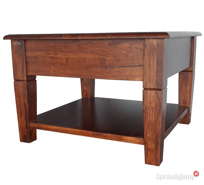 Drewniany klasyczny stolik z szufladą Lublin