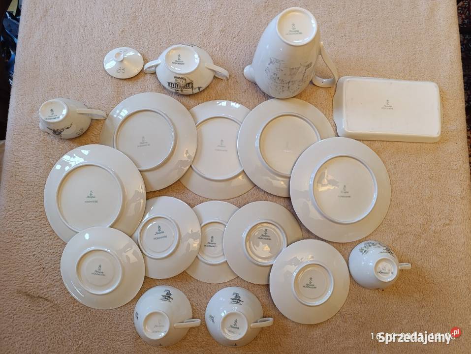 Zestaw porcelany Rheinfalz Montmartre sygnowany Białystok
