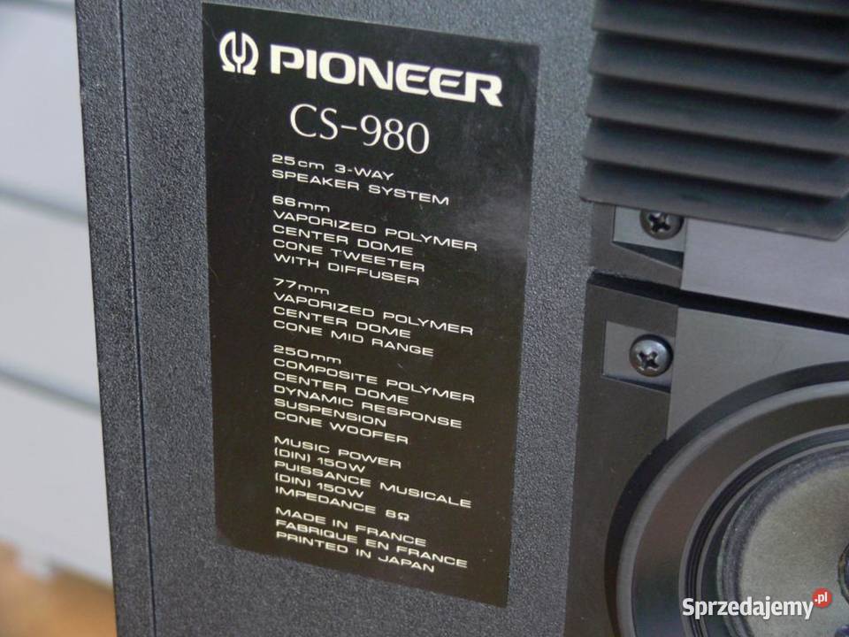 Legendarne kolumny Pioneer CS 980 Vintage podkarpackie Jasło