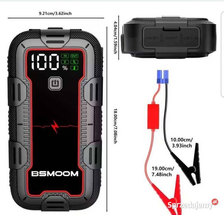 Rozrusznik 7000 A Powerbank Samochodowy 21800mAh Oława