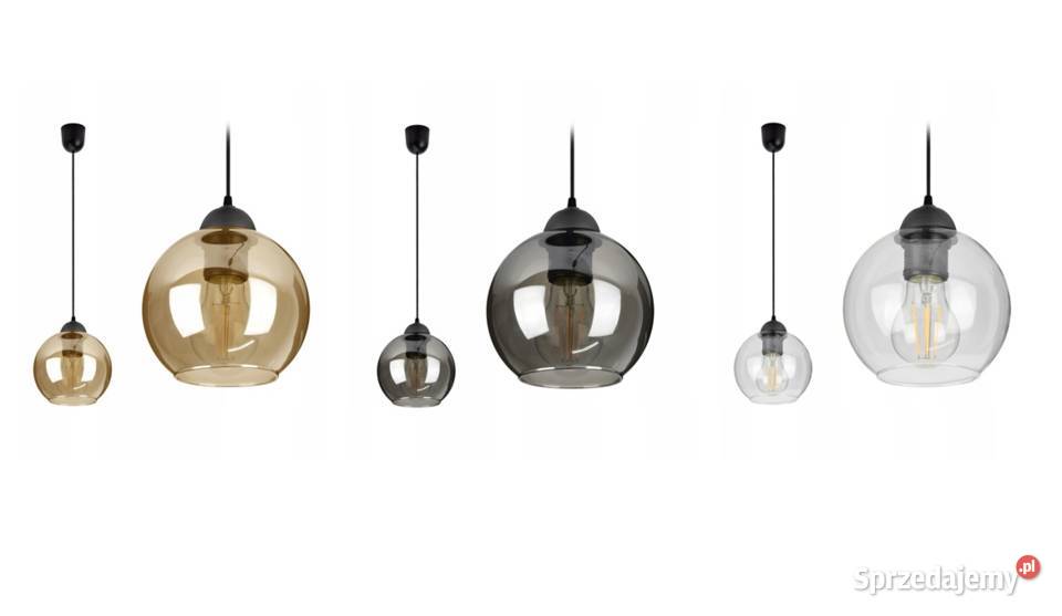 Szklana Lampa Wisząca Sufitowa Żyrandol KULA