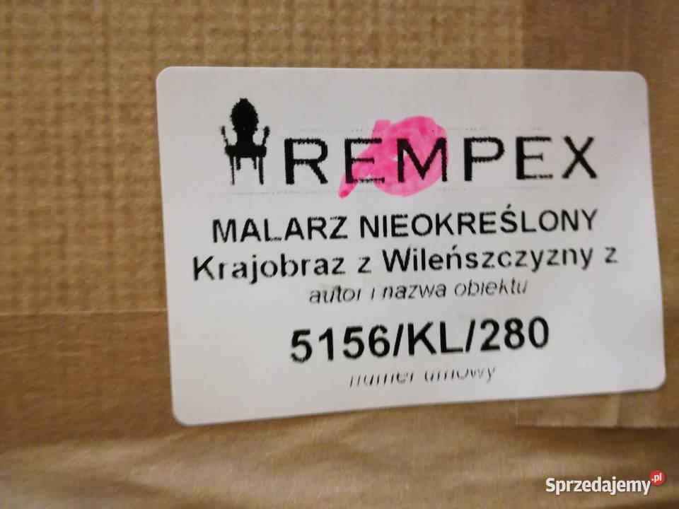 Obraz olejny krajobraz Wileńszczyzny z rzeką małopolskie Kraków