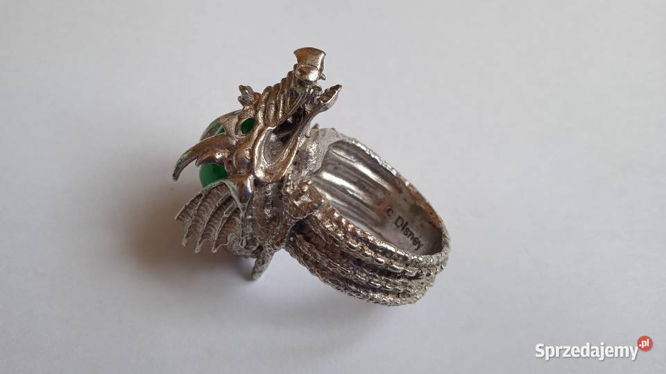 Pierścień z głową smoka sygnet Warszawa