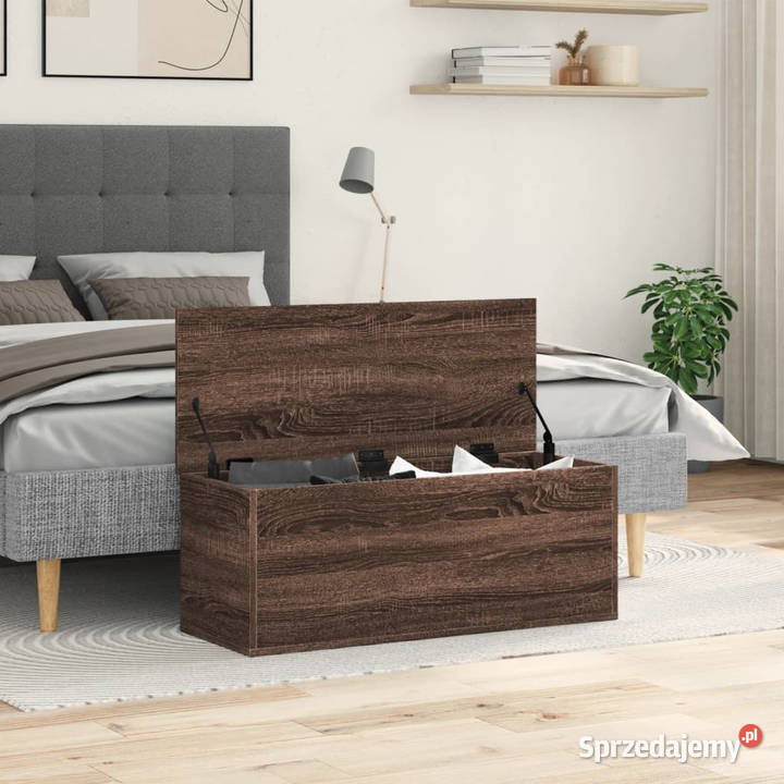 Skrzynia brązowy dąb 90x35x35 materiał Warszawa sprzedam