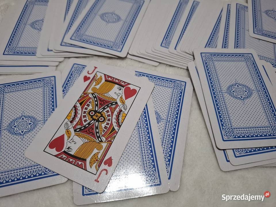 Karty do gry niebieskie 54 No 555 Kolekcje hobby Czeladź