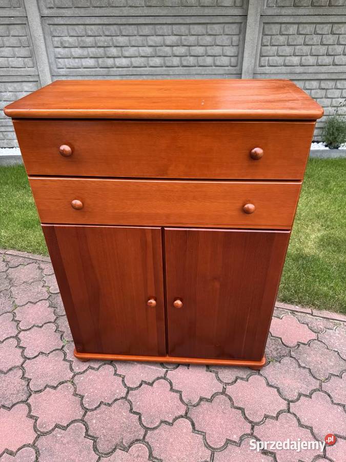 Komoda sosnowa drewniana Skalik kolor olcha Sulbiny sprzedam