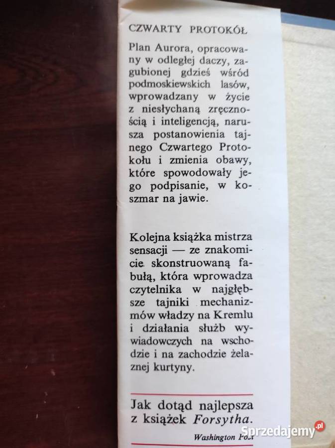 Frederick Forsyth Czwarty protokół Kielce
