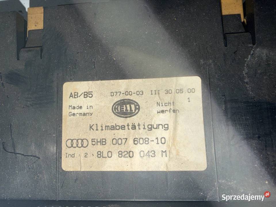 Panel nawiewu klimatyzacji Audi A3 8L Ostrów Wielkopolski