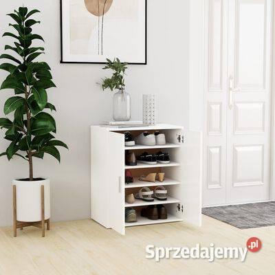 vidaXL Szafka na buty biała 60x35x70 płyta