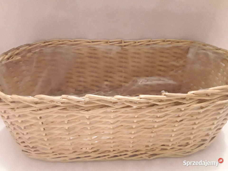 KOSZYK STOJACY OZDOBNY wiklina osłonka na kwiaty Zamość