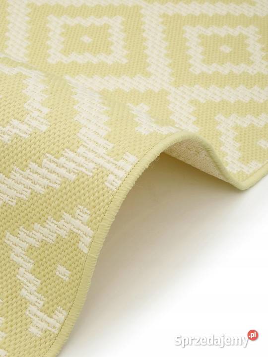 Dywan 120x170 dom taras altanka żółty Gaszowice