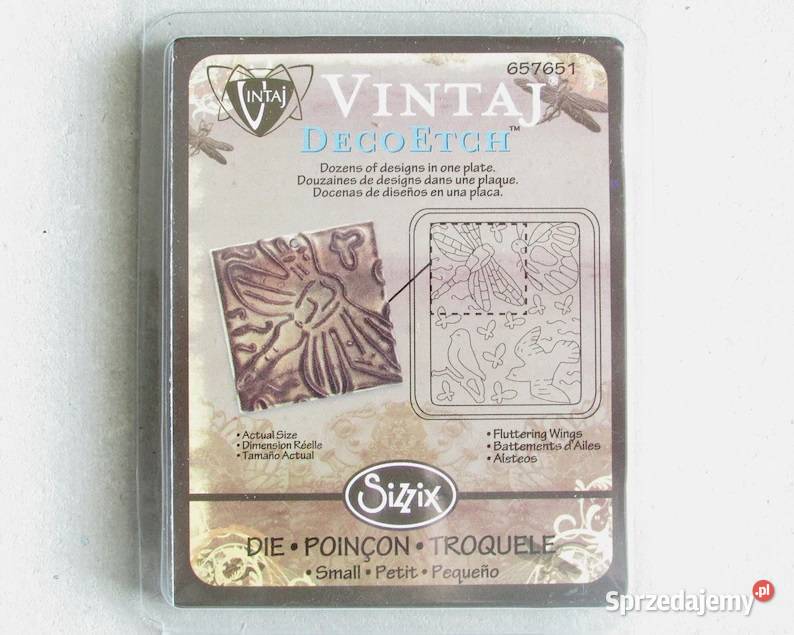 Vintaj DecoEtch 657651 Sizzix Zamość