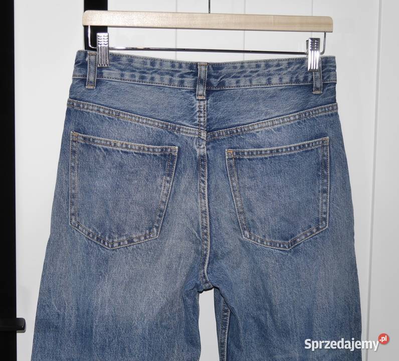Zara Baggy świetne spodnie szerokie nogawki 34 Bez wzoru
