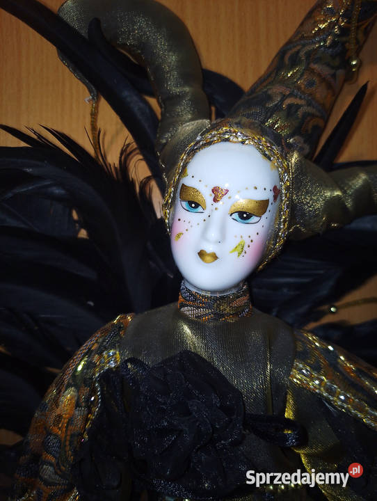 Piękna lalka Pierrot zakupiona we Francji Sosnowiec sprzedam