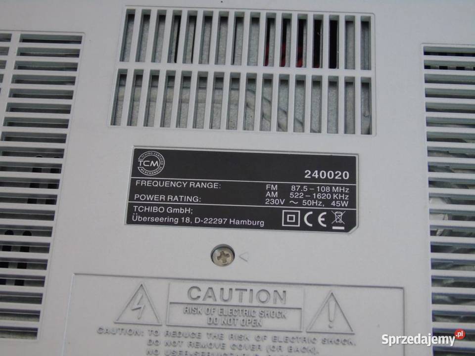 Wieża TCM USB mp3 CD AUX radio sprawna WYSYŁKA Jasło sprzedam