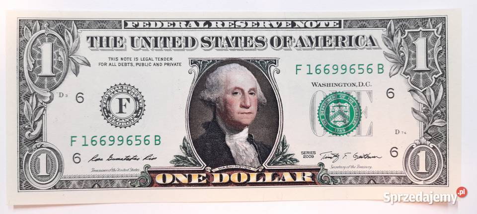 dolar usa kolor UNC Warszawa