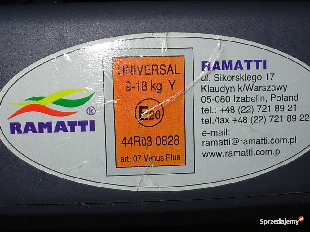 Fotelik Ramatti Venus 918 łódzkie Łódź