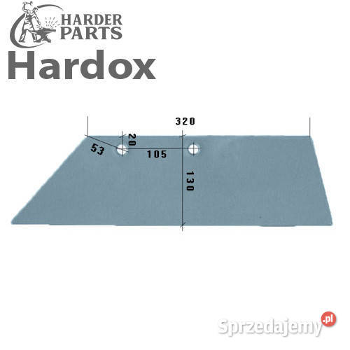 Lemiesz 16 300ha HARDOX 3351959L WG100BL do Suwałki