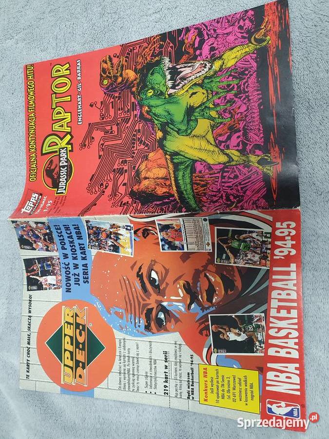 Raptor Jurassic Park komiks TmSemic 1995 Gdynia