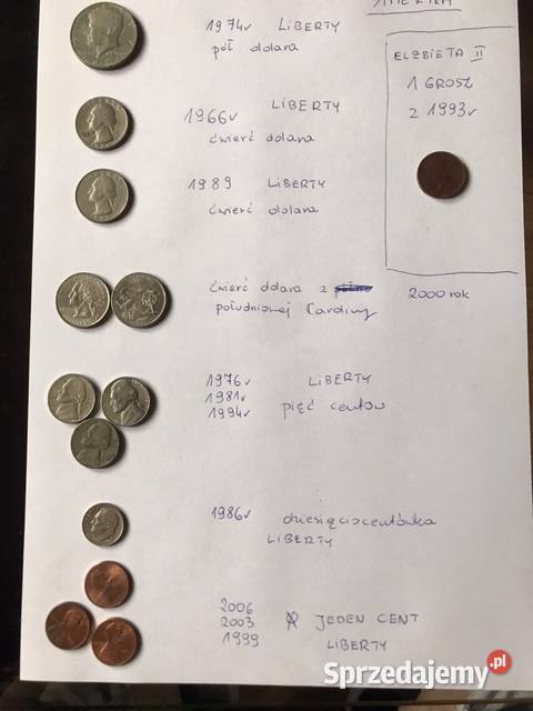 Kolekcja waluty zagranicznej dolary Kolekcja Rybnik