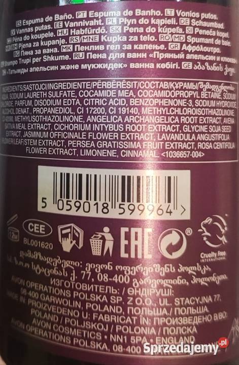 Zestaw do ciała Mulled Wine grzane wino Avon Zbuczyn