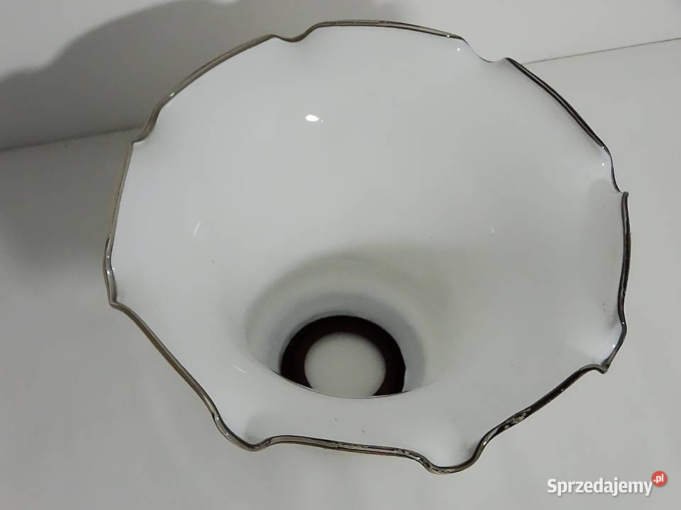 Lampa stołowa vintageretro z kloszem szklanym 40 Biłgoraj