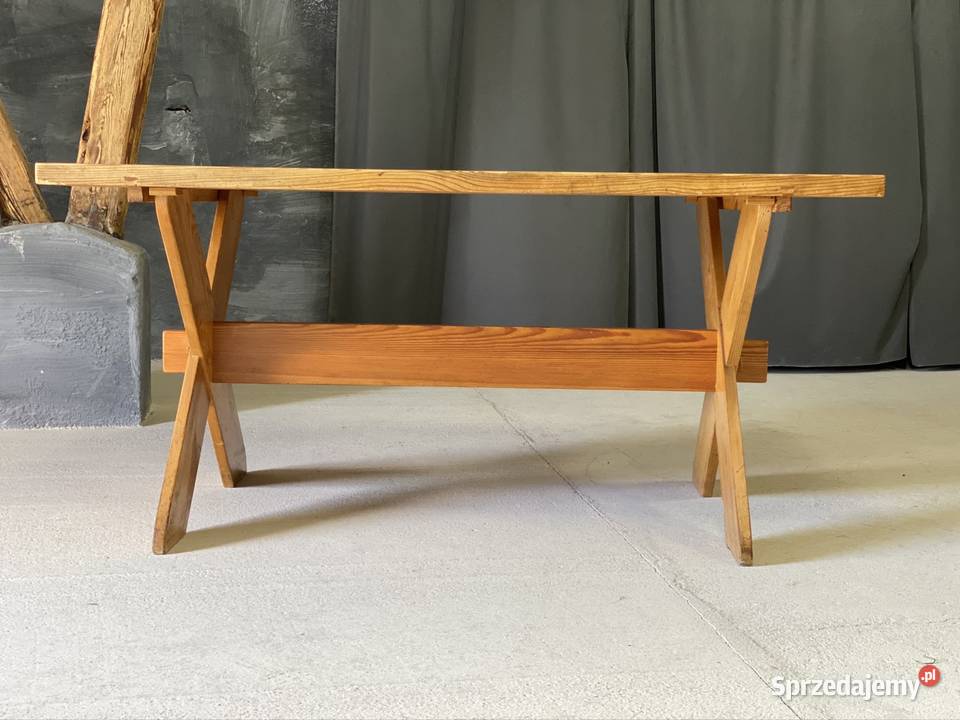 Solidny stół z litego drewna 150x90 Budno