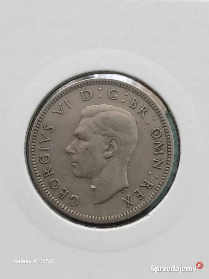 1 Szyling W Brytania 1948 r Jerzy VI Typ I
