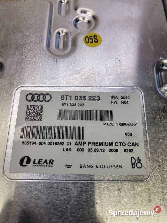 WZMACNIACZ BANG OLUFSEN AUDI A4 A5 Q5 8T1035223 osobowe sprzedam