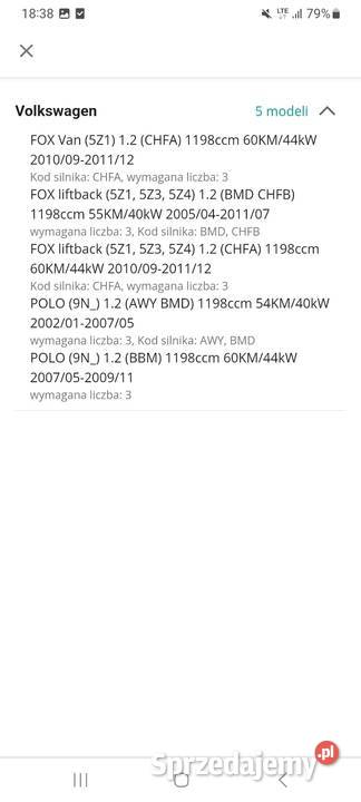 Cewka zaplonowa vw 12 Olsztyn