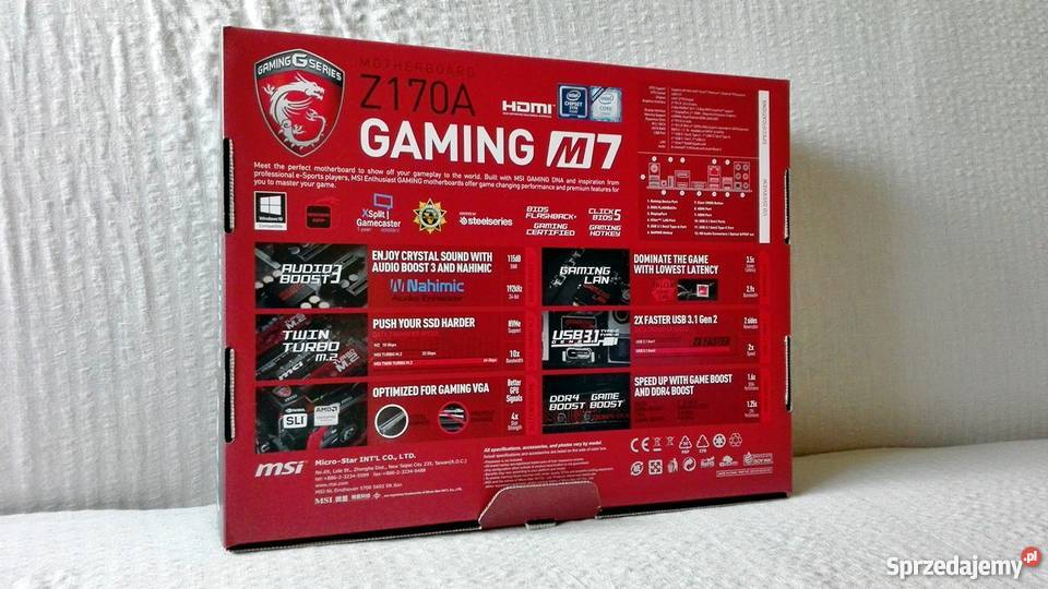 Płyta Główna MSI Z170A Gaming M7 NOWA Sosnowiec