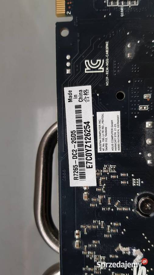 Karta graficzna Asus R7265DC22GD5 Rawicz sprzedam